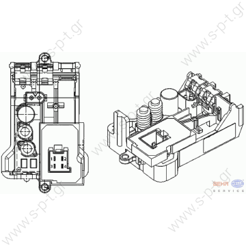 MAN 81.25601.0026 (81256010026)   ΑΝΤΙΣΤΑΣΗ ΚΑΛΟΡΙΦΕΡ ΜΑΝ MAN TGA	2000-... TGL	2005-... TGM	2005-... 5HL351029-061 – BEHR HELLA, Ρυθμιστής ανεμιστήρα θαλάμου επιβατών Man TGA    - 