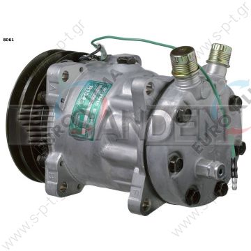 40405075   ΣΥΜΠΙΕΣΤΗΣ A/C     SANDEN  SD 7H15 OR Vertical 24V 5"1/4 Ø132mm 2G A OE: 11007314 - 11058974 - 12304998 - 1303484 - 1593151 - 8061 - 8113622 - 8113627 - 8150135 - 8150136 - 8239 - 834290 - 99704600 - B13AC1204 - H13001204   - 