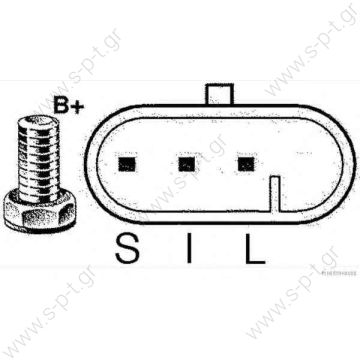 96540541 ΔΥΝΑΜΟ MANDO  DAEWOO KALOS LACETTI 12V 85A [* -L-IGN-NC]   450204    96540541,   CHEVROLET	Aveo E	1.4     CHEVROLET 96540541  AVEO Saloon	2005-... KALOS	2005-... KALOS Saloon	2005-... LACETTI	2005-... DAEWOO KALOS	2002-... KALOS Saloon	2002-2004 - 