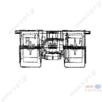 MERCEDES A 000 830 86 08 (A0008308608), Interior Blower    DT 4.62610 (462610), Interior Blower BEHR HELLA SERVICE 8EW 009 160-631 (8EW009160631), Interior Blower  MERCEDES MK	1987-1996 NG	1973-1996 SK	1987-1996  - 