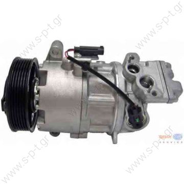 40440183 ΚΟΜΠΡΕΣΕΡ A/C    BMW CALSONIC E87 1 Series, Ε90 3 series    BMW E87 / E81 Serie 1 116i - 118i - 120i Κωδικός προϊόντος: 64526915380 , 64529145351 , 64529156821 , 64529182793  TSP0155959 Compressor A / C Calsonic C9E613C; 100 mm; PV6; 12V; H;    - 