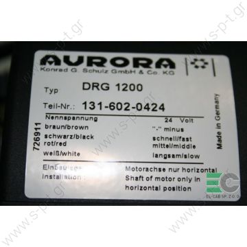 131-602-0450  ΤΟΥΡΠΙΝΑ ΣΑΛΙΓΚΑΡΟΣ ΔΙΠΛΟΣ   AURORA  DRG 1200 24V 4-speed Double radial fan AURORA DRG1200  capacity 1250 m3/h power current Pel = 307W max level of noise 77 dB(A) supply voltage U = 24VDC size 376 x 174 x 192 mm basic size: 376 x 165 - 