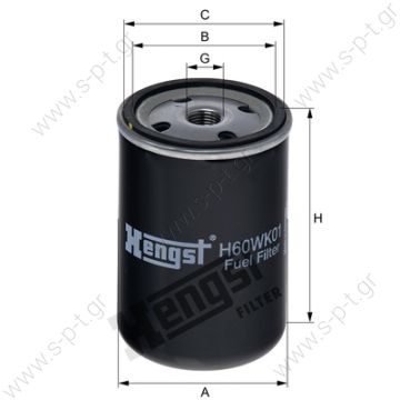 ΦΙΛΤΡΟ ΚΑΥΣΙΜΟΥ   FF5018  Vergl.-Nr. WK731 , WK733 , H60WK01 Fleetguard Cummins Fuel Filter FF5018 FLE-FF5018 - 