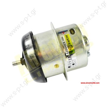 HISPACOLD 5300018    ΜΟΤΕΡ   Hispacold 5300018  Condenser motor fan Hispacold OE: 5300018 - 5300077  Ref.  5300077  Fan Motor 24V Hispacold p/no 5300077 Description  hispacold fan motor 24V part number 5300077 three bolt fixing, plate dia 110mm approx  - 