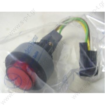 A0045459914 , 81255036239 Door switch for MB  Door I und II   Switch, without symbol, red Art. No. 3.33325  Ref. A0045459914 , 81255036239 MERCEDES W612, W357 DOOR SWITCH-BUS - 