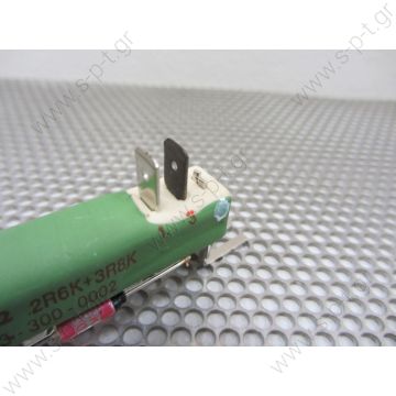 413-300-0002 AURORA RESISTOR 6.4 ON 2,6U, MTS-216 DEGREES C Resistor 6.4/2.6 Ω MTS=216°C For where used, see related products and OEM Part Numbers section. - 