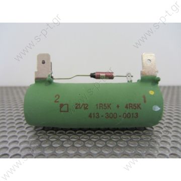 413-300-0013 ΑΝΤΙΣΤΑΣΗ  AURORA THE RESISTOR 6 ON 1,5U MTS-192 DEGREES C. 413-300-0013 Aurora Resister AURORA Resister 24v for DRG Blowers Part No: 413-300-0013   Details  Resistor 6/1.5 MTS=192°C - 