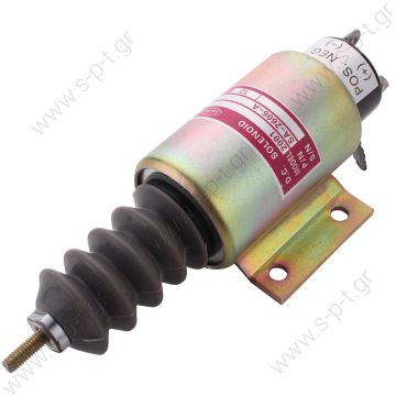 SA-2606-A 12V  CARGO  ΗΛΕΚΤΡΙΚΟ  ΣΒΗΣΤΗΡΙ   CARGO  SOLENOID SHUTDOWN 12V 24v SA 2606 Fuel Shutdown Shut off Stop Solenoid Valve F Mitsubishi Mixer - 