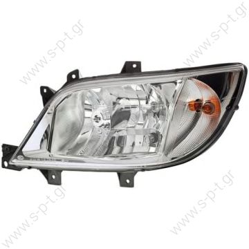 4.67952 DT Προβολείς (ΚΩΔΙΚΟΙ OEM: 901 820 26 61) αριστερά   Headlamp, left, without bulbs replaces Hella: 1EH 246 047-051 / LHD  Art. No. 4.67952  MERCEDES 80658644 MERCEDES-BENZ A 901 820 26 61 901 820 26 61 1EH 246 047-051 HELLA - 