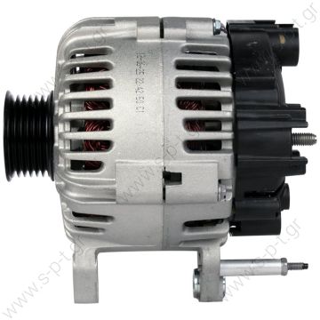 0124 325 044  BOSCH  ΔΥΝΑΜΟ   12V 110A AUDI A3, SEAT IBIZA IV, V, VW GOLF V, VI    PV6 x 56   Skoda, 14V, 110 A, 0986045320, 03C903023B     Audi / VW / Seat / Skoda Replacing 0124 325 044 Lucas LRA2361 Hella CA1817 VW Various Models - 