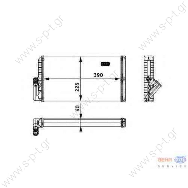 8FH 351 312-541/9201009 MERCEDES BENZ ACTROS 1996,  ΨΥΓΕΙΟ ΚΑΛΟΡΙΦΕΡ  MERCEDES ACTROS /  MERCEDES A 003 835 11 01 (A0038351101)  8FH 351 312-541/9201009 MERCEDES BENZ ACTROS 1996  8FH 351 312-541/9201009 A0038351101, 0038351101