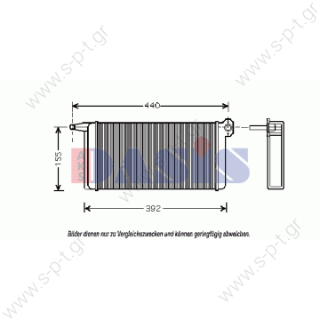 MERCEDES BENZ NG 9200712/8FH 351 312-281 BEHR HELLA SERVICE 8FH 351 312-281 (8FH351312281), Heat Exchanger, interior heating - 