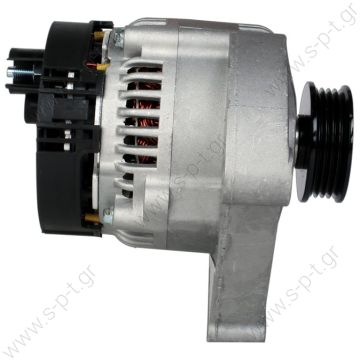 DAN630, DENSO ΔΥΝΑΜΟ  FIAT  PUNTO  MAGNETI MARELLI 63321280  12V 65 Amp FIAT PALIO\MULTIPLA\DOBLO 1.2\1.6 01-  PV4 x 60  DENSO  DAN511 DAN630  63321747 MAGNETI MARELLI ΔΥΝΑΜΟ FIAT  PUNTO LANCIA Y 12V 65A rear dropout 24mm  63321280 Lucas LRB215   - 