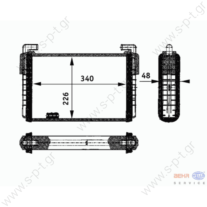 8FH 351 312-371/9200754  DT 6.73011 (673011)  ΨΥΓΕΙΟ ΚΑΛΟΡΙΦΕΡ  RENAULT  RVI MAGNUM AE      BEHR HELLA SERVICE 8FH 351 312-371 (8FH351312371)     ΨΥΓΕΙΟ ΚΑΛΟΡΙΦΕΡ RENAULT   RENAULT 50 01 829 118 (5001829118)   ΨΥΓΕΙΟ ΚΑΛΟΡΙΦΕΡ RENAULT 