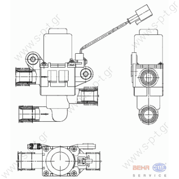 9XL351328361    ΒΑΝΑ ΚΑΛΟΡΙΦΕΡ ΗΛΕΚΤΡΙΚΗ 24V   MAN  S3-S4    81619670016 DT 3.82270 (382270) ΗΛΕΚΤΡΟΒΑΝΑ ΚΑΛΟΡΙΦΕΡ S2-S3 MAN MAN 81.61967.6022 (81619676022)    Control Valve, coolant BOSCH 1147412139, Thermoswitch ofventilator ofheat sink - 