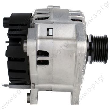 0986039090  BOSCH   ΔΥΝΑΜΟ VAG  12V 120 Amp  VW TDI 120A 6PV [(D +) - DF]    Pv6 x 50   439669   VALEO ΔΥΝΑΜΟ   437392 VALEO   ΔΥΝΑΜΟ  VW TDI 120A 6PV (D + / DF)     FR71  0123 505 011 Lucas LRB385 Hella CA1089 Ford / Seat / VW Various Models - 