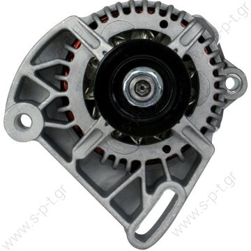 DAN630, DENSO ΔΥΝΑΜΟ  FIAT  PUNTO  MAGNETI MARELLI 63321280  12V 65 Amp FIAT PALIO\MULTIPLA\DOBLO 1.2\1.6 01-  PV4 x 60  DENSO  DAN511 DAN630  63321747 MAGNETI MARELLI ΔΥΝΑΜΟ FIAT  PUNTO LANCIA Y 12V 65A rear dropout 24mm  63321280 Lucas LRB215   - 