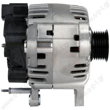 0124 325 044  BOSCH  ΔΥΝΑΜΟ   12V 110A AUDI A3, SEAT IBIZA IV, V, VW GOLF V, VI    PV6 x 56   Skoda, 14V, 110 A, 0986045320, 03C903023B     Audi / VW / Seat / Skoda Replacing 0124 325 044 Lucas LRA2361 Hella CA1817 VW Various Models - 