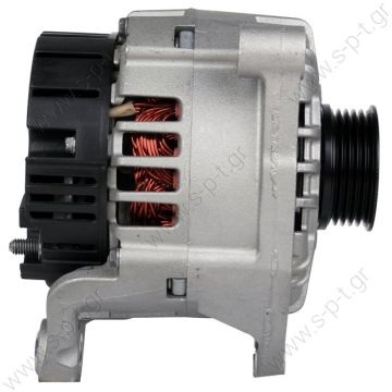 SG12B018  VALEO    ΔΥΝΑΜΟ VAG  	12V 120 Amp   PV5 x 56 	AUDI  A4 A6 1.6 1.8L 12V 120A [L-DFM] 56PV    0124515040  BOSCH  ΔΥΝΑΜΟ   AUDI  A4 12V 120A 6H-10 64PV6 [L-DFM]      SG12B018 Lucas LRA1969 Hella CA1664 Audi / Skoda / VW Various Models - 