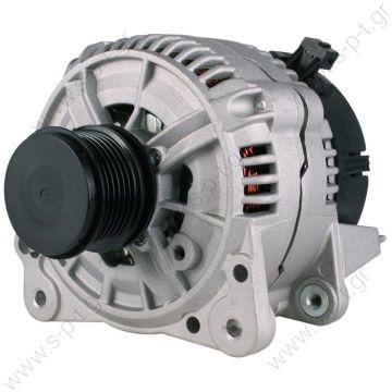 0123510047    BOSCH   ΔΥΝΑΜΟ VAG   12V 120A AUDI A3 SKODA OCTAVIA 1,9TDI   12V 120 Amp   ΔΥΝΑΜΟ-BOSCH-0124325001 για SKODA, OCTAVIA     0986041010, BOSCH   Pv6 x 56  	FR71 Replacing 0123 510 047 Lucas LRB391 Hella CA1144 Audi-Skoda-VW Various Models - 