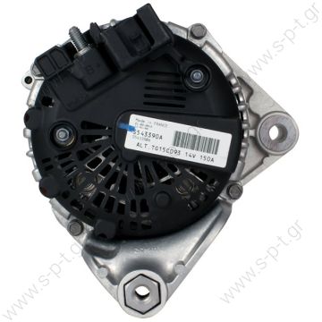 TG15C027  ΔΥΝΑΜΟ   VALEO 12V 150Α BMW 1, BMW 3 COM   BMW E90 320d\335d 06-   12V 150 Amp  Pulley PV7 x 63  ΔΥΝΑΜΟ   BMW Replacing TG15C027 Lucas LRA2956 Hella CA1904 BMW Various Models  12317797519,  2543303, 2543390, 437538, TG15C027, TG15C093 - 