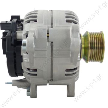 0124515011 BOSCH  ΔΥΝΑΜΟ VAG   VW-120A   0-124-515-057 2.8L Golf Jetta 1999-2004 13904 12V CW 120A 7 groove pulley negative polarity   Bosch 0124515011, 0-124-515-057  Delco 334-1436  Lucas A6884  Volkswagen 021-903-025K, 038-903-018B, 074-903-025N - 