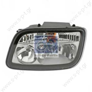 MERCEDES A 943 820 01 61  ACTROS MP2 / MP3 1832  Headlight EUROLITES LEART 34.437.250 (34437250), Headlight DT 4.63480 (463480), Headlight - 