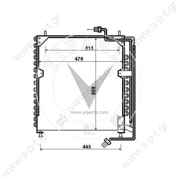 A0005001154    ΨΥΓΕΙΟ A/C SK ΚΑΜΠΙΝΑ MERCEDES 2448/1850 ΚΑΙΝ. BEHR HELLA SERVICE 8FC351317021 MERCEDES-BENZ SK   W649   8FC351317021   BEHR-HELLA ΨΥΓΕΙΟ A/C  MERCEDES 48  ΚΟΝΤΕΝΣΕΡ   W649     Mercedes-Benz condenser (0005001154) - 