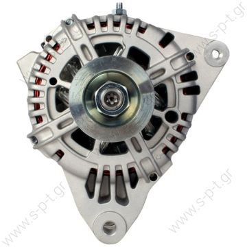 2655424  ΔΥΝΑΜΟ  VALEO   12V 120 Amp   37300-37800    HYUNDAI   SANTA FE 2.7L V6 2005> 12V 120A 58PV6 L    PV6 x 58    HYUNDAI TUCSON TIBURON 2.7L 2005-09 SANTA FE 2005-06   2655424 Lucas LRA2984 LRA2985 Hella JA1903 Hyundai Various Models - 