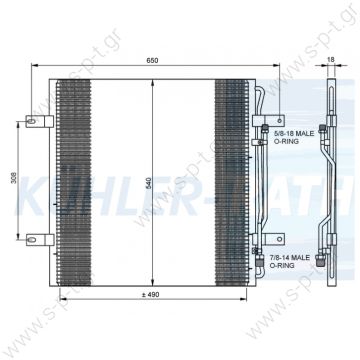 8FC351300141  BEHR-HELLA ΨΥΓΕΙΑ A/C  9705000054 MERCEDES,ATEGO 1998-2004     Condenser, air conditioning   MERCEDES ATEGO	1998-2004 ATEGO 2	2004-...  Atego (LKN) xx.1998-	Klimakondensator Axor-I (--) xx.2001-xx.2004  - 