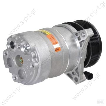 40420057    ΣΥΜΠΙΕΣΤΗΣ   COMPRESSOR, JOHN DEERE TRACTOR, DELPHI HR6 8PV 12V 122MM   Harrison Compressor Delphi (harrison) OEM TYPE : HR6      HD 6 PAD Horizontal KL000126 Compressor Harrison HR6   Corresponding OEM codes: ER198334 ER199558 - 