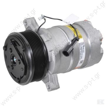 40420057    ΣΥΜΠΙΕΣΤΗΣ   COMPRESSOR, JOHN DEERE TRACTOR, DELPHI HR6 8PV 12V 122MM   Harrison Compressor Delphi (harrison) OEM TYPE : HR6      HD 6 PAD Horizontal KL000126 Compressor Harrison HR6   Corresponding OEM codes: ER198334 ER199558 - 