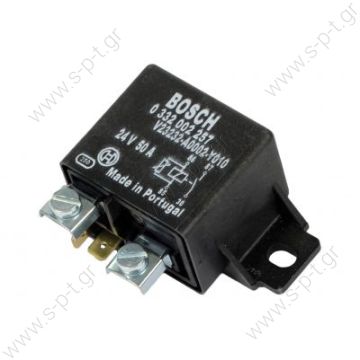 0332002257, BOSCH  24V 50/50Amp.    BOSCH ΡΕΛΕ     Relay BOSCH 0332002257 24 V50A DAF: 0673514, 673514. IVECO: 9673514. BOSCH 0 332 002 257 (0332002257) Relay, start repeater - 