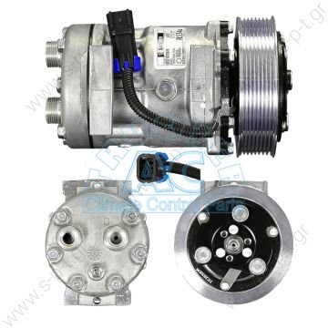 4885 SANDEN  ΚΟΜΠΡΕΣΣΕΡ    SD7H15 119PV8   12V COMPRESSOR, SANDEN SD7H15 FREIGHTLINER STERLING, 12V 119MM 8PV HORIZ TUBE-O, DIRECT MOUNT    SANDEN YU-9091 for UNIVERSAL ΣΥΜΠΙΕΣΤΗΣ SANDEN  R134a SD7H15      Sanden 4885 4817 4885 4482   - 