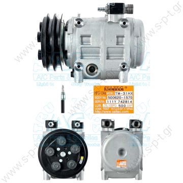 ΣΥΜΠΙΕΣΤΗΣ SELTEC TM31 156B2 24V   COMPRESSOR SELTEC TM-31    OE# COMPRESSOR PART 506010-1240 COMPRESSOR TYPE TAMA TM31 (DKS32) - 