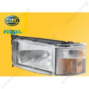 SCANIA 144  1EG 007150-091 Hella Headlight Scania 4 Series Links Hella headlight left Scania 4 Series  OE number: 1732509 - 