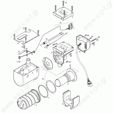 EBERSPAECHER Hydronic DWSC 251920100000  D5WSC, D4WSC Eberspacher D5WSC Hydronic Burner | 251920100000  Eberspacher Hydronic Burner.  Genuine Eberspacher product Eberspacher D5W Hydronic, Eberspacher D5W SC  Eberspacher Hydronic Burner 25.1920.10.00.00 - 