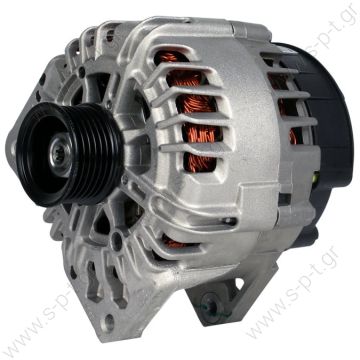 0124525043, BOSCH ΔΥΝΑΜΟ RENAULT  0986046250  BOSCH  ΔΥΝΑΜΟ RENAULT    RENAULT LAGUNA II MEGANE II SCENIC II NISSAN PRIMASTAR D	12V 150 Amp    Pulley PV6 X 49 Product Type 	Renault / Volvo    0124 525 043 Lucas LRA2369 Hella CA1824 Renault Various Models - 