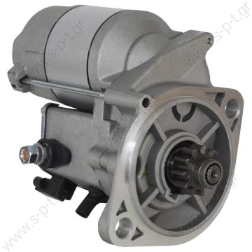 128000-1152 DENSO ΜΙΖΑ  Yanmar 3TNA72 John Deere 455 Mustang Komatsu 119620-77011 128000-1150   12V 1.0 Kw  Drive 11 Teeth 	Starter Motor Product Application:	Yanmar Various Equipment Replacing 128000-1150 Lucas LRS1360 Hella JS909 Yanmar / John Deere - 