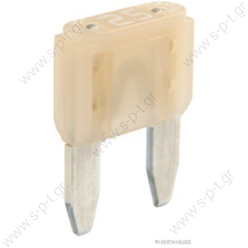 50295580   ΑΣΦΑΛΕΙΑ ΜΑΧΑΙΡΩΤΗ ΜΙΝΙ 25Α ΛΕΥΚΗ   HERTH+BUSS ELPARTS - Fuse ΑΣΦΑΛΕΙΑ ΜΙΝΙ 25Α CITROEN/PEUGEOT 96 345 138 80 DOLL 7229788 FORD 1L3T14A094JA 4350806 GENERAL MOTORS 24 426 658 RENAULT 7703 297 157 - 