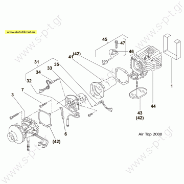 822.84A  WEBASTO 82284 AIR TOP 2000 BURNER TUBE 822.84A 1322722A - 