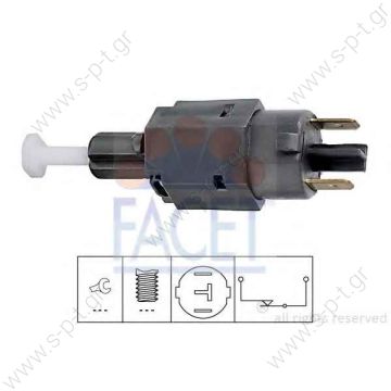 70485118 HERTH+BUSS ELPARTS - Brake Light Switch Βαλβίδα stop  DAEWOO 96212027 GENERAL MOTORS 1240596 90307473 OPEL 01240596 1240596 90307473 - 