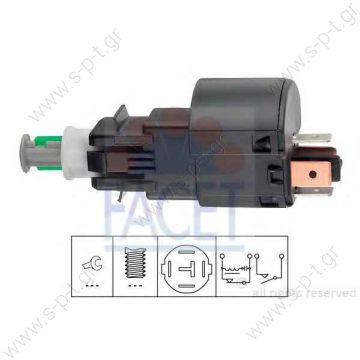 70485614 ΒΑΛΒIΔΑ ΦΡΕΝΩΝ OPEL CORSA C, COMBO Tour, MERIVA      HERTH+BUSS ELPARTS - Brake Light Switch Βαλβίδα stop GENERAL MOTORS 91 49 766 OPEL 06240157 09149766 62 40 157 9149766 - 