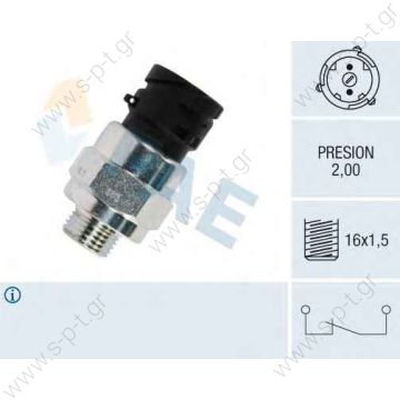 Pressure switch Art. No. 2.27156   70485005 HERTH+BUSS ELPARTS - Brake Light Switch Βαλβίδα stop  VOLVO 20424056 - 