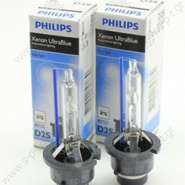 ΛΑΜΠΑ PHILIPS D2S XENON 85V 35W   D2S Philips Xenon Ultra Blue 6000K D2S Philips Xenon Ultra Blue 6000K - 