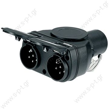 51305645   ΠΡΟΣΑΡΜΟΓΕΑΣ ΠΡΙΖΑ   HELLA 8JA 005 952-061 (8JA005952061) Socket Adapter MERCEDES-BENZ 0025401181 Adapter: 15-pin to 7-pin, trailer plug socket A0025401181 for Mercedes-Benz O 530 N3 LANG EURO 3 - 