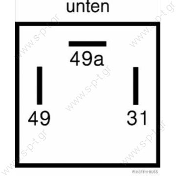 75605094 ΡΕΛΕ ΤΩΝ ΦΛΑΣ     μονάδα φλας  Direction indicator breaker     Flasher 12V / Nennleistg. 2 + 1 / 6x21 + 5W 75,605,094 - 