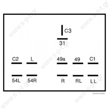 75892684   Διακόπτης φλας MERCEDES-BENZ 0035441232  Flasher Unit STRIBEL 892684 - 