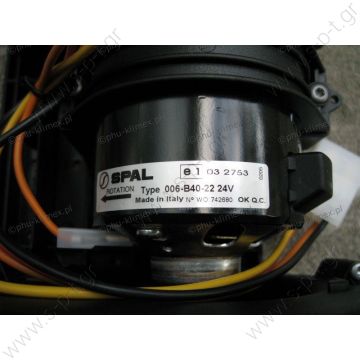 006-B40-22  SPAL  ΜΟΤΕΡ ΣΑΛΛΙΓΚΑΡΟΣ ΔΙΠΛΟΣ Evaporator blower  l Twin Blower 24v 006-B40-22  Spal Twin Blower 24v 1050m³/h Airflow High performance double blower for vehicle HVAC (Heating, Ventilation, Air Conditioning) systems.   Voltage: 24v  Speed: 3 - 