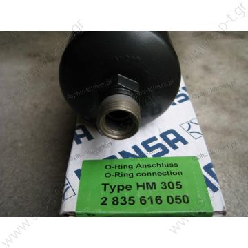 60652185 ΞΗΡΑΝΤΗΡΑΣ A/C  HM-305 (Oring)  ΦΙΛΤΡΟ ΑΦΥΓΡΑΝΣΗΣ    Hansa  O.R .135.616 / 835.616 Multiplex  HM305  ΦΙΛΤΡΟ ΥΓΡΟΥ HM305 7/8 OR-1  7/8UNF Multiplex o-ring D=75mm, L=232mm   H14-001-058 , 1101972B    Carrier/Sutrak Receiver Drier :24.06.95.013 - 